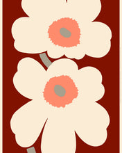 Naložite sliko v pregledovalnik galerije, Potiskano bombažno blago Unikko 60th Anniversary Marimekko