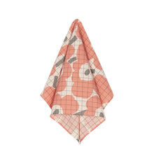 Naložite sliko v pregledovalnik galerije, Set 2 kuhinjskih krp Pieni Unikko roza, temno rdeča Marimekko