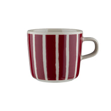 Naložite sliko v pregledovalnik galerije, Skodelica 2 dl Oiva Piccolo rjava, burgundsko rdeča Marimekko