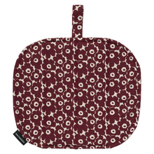 Naložite sliko v pregledovalnik galerije, Prijemalka za posodo Pikkuinen Unikko vinsko rdeča Marimekko