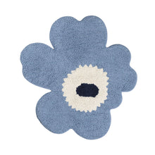 Naložite sliko v pregledovalnik galerije, Kopalniška preproga Unikko 73x74cm modra Marimekko