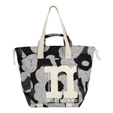 Naložite sliko v pregledovalnik galerije, Torba iz organskega bombaža Mono City Tote Unikko črna Marimekko