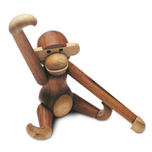 Naložite sliko v pregledovalnik galerije, Lesena dekorativna figura MONKEY mala teak/limba KAY BOJESEN