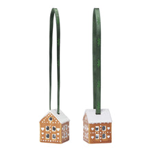 Naložite sliko v pregledovalnik galerije, Set 2 keramičnih okraskov Gingerbread House Kähler
