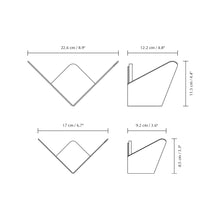 Naložite sliko v pregledovalnik galerije, Stenski obešalnik Butterflies Mini olivno zelen Umage
