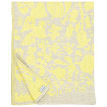 Naložite sliko v pregledovalnik galerije, Lanena kopalna brisača VILLIYRTIT rumena 95 x 180 cm Lapuan Kankurit