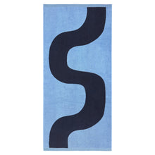 Naložite sliko v pregledovalnik galerije, Kopalna brisača Seireeni 70x150 cm modra Marimekko

