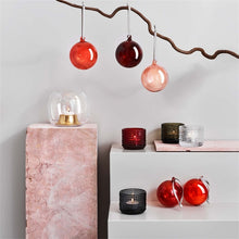Naložite sliko v pregledovalnik galerije, Set 5 okraskov steklene krogle 8 cm rdeče Iittala
