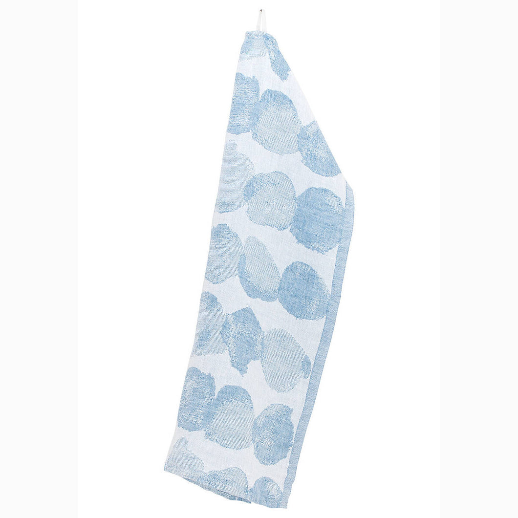 Lanena brisača za roke in obraz / kuhinjska krpa SADE svetlo modra Lapuan Kankurit