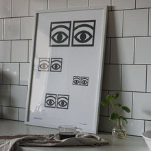 Naložite sliko v pregledovalnik galerije, Print Ögon Cacao Several Eyes 50 x 70 cm Olle Eksell