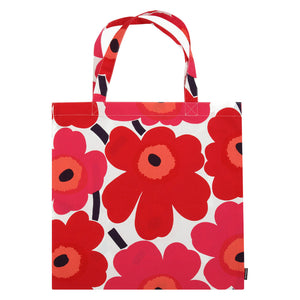 Bombažna torba / nakupovalna vreča Pieni Unikko rdeča Marimekko