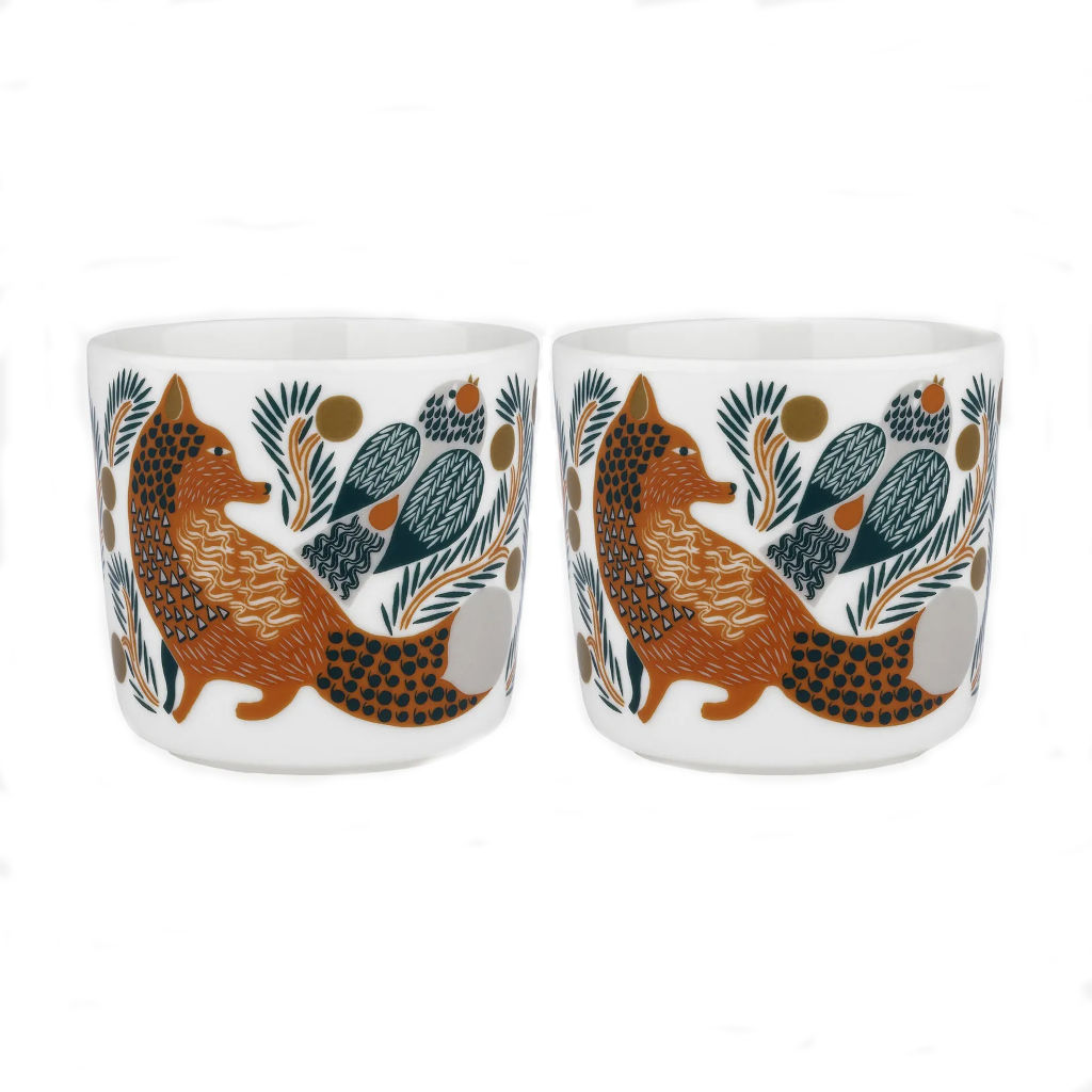 Set 2 skodelic 2dl Oiva - Ketunmarja Marimekko