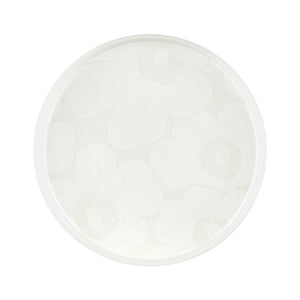 Krožnik 20 cm Oiva - Unikko bel Marimekko