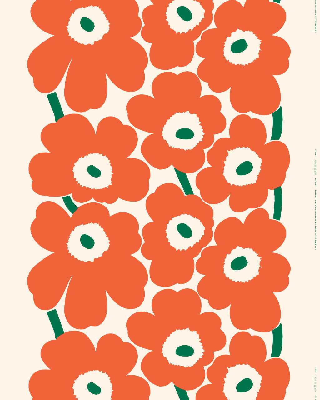 Metrsko blago za zunanjo uporabo Unikko Marimekko