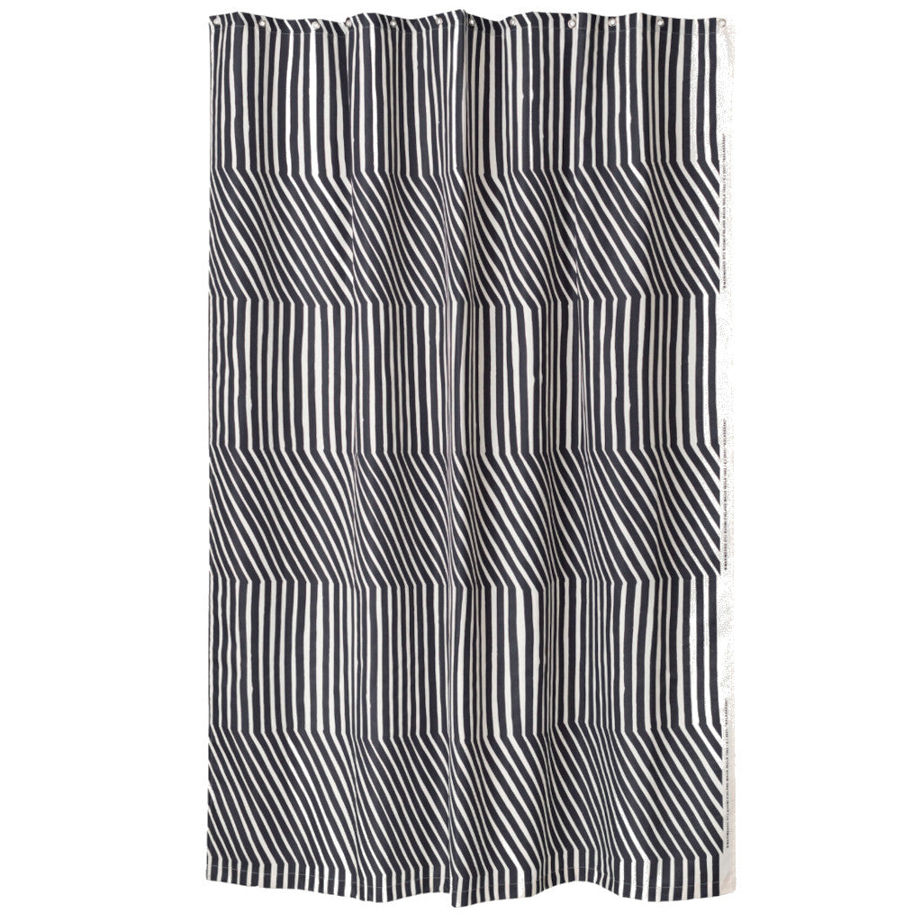 Kopalniška zavesa za prho ali kad Kalasääski črna Marimekko