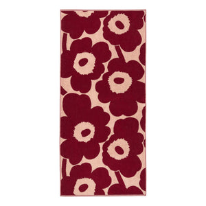 Kopalna brisača Unikko temno rdeča, roza Marimekko
