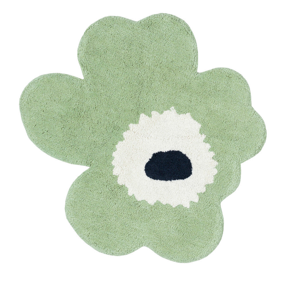 Kopalniška preproga Unikko 73x74cm svetlo zelena Marimekko