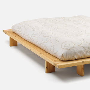 Bombažno posteljno pregrinjalo Piirto Unikko 260 x 260 cm Marimekko