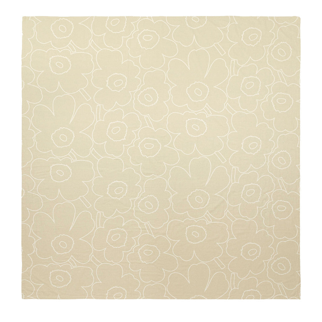 Bombažno posteljno pregrinjalo Piirto Unikko 260 x 260 cm Marimekko