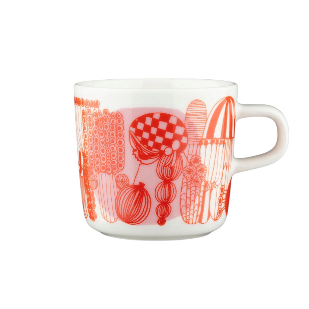 Skodelica 2 dl Oiva  Siirtolapuutarha oranžna Marimekko