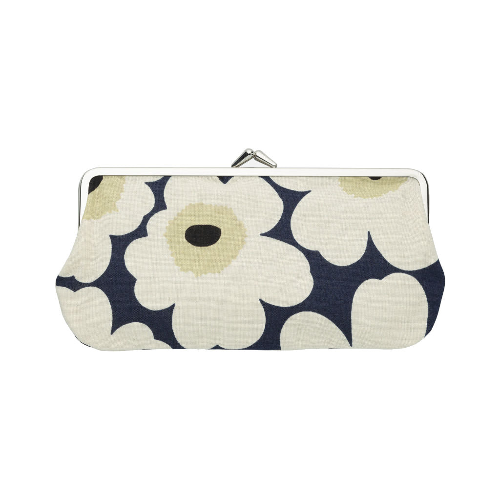 Etui / denarnica Silmälasi Kukkaro Mini Unikko temno modra, bež Marimekko