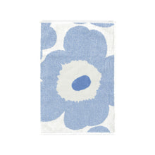 Naložite sliko v pregledovalnik galerije, Mala brisača za roke Unikko 32x50cm modra, bela Marimekko
