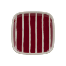 Naložite sliko v pregledovalnik galerije, Krožnik 10 x 10 cm Oiva Piccolo burgundsko rdeča, rjava Marimekko
