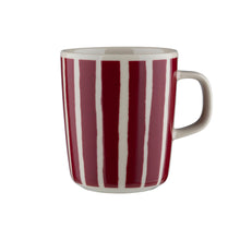 Naložite sliko v pregledovalnik galerije, Skodelica 2,5 dl Oiva Piccolo rjava, burgundsko rdeča Marimekko
