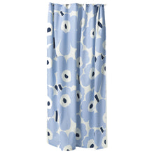 Naložite sliko v pregledovalnik galerije, Kopalniška zavesa za prho ali kad Unikko 180x200cm modra Marimekko
