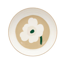 Naložite sliko v pregledovalnik galerije, Globok krožnik 20,5 cm Oiva Unikko bež, temno zelena Marimekko
