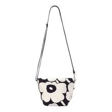Naložite sliko v pregledovalnik galerije, Bombažna naramna torba Mono Mini Crossbody Unikko črna Marimekko
