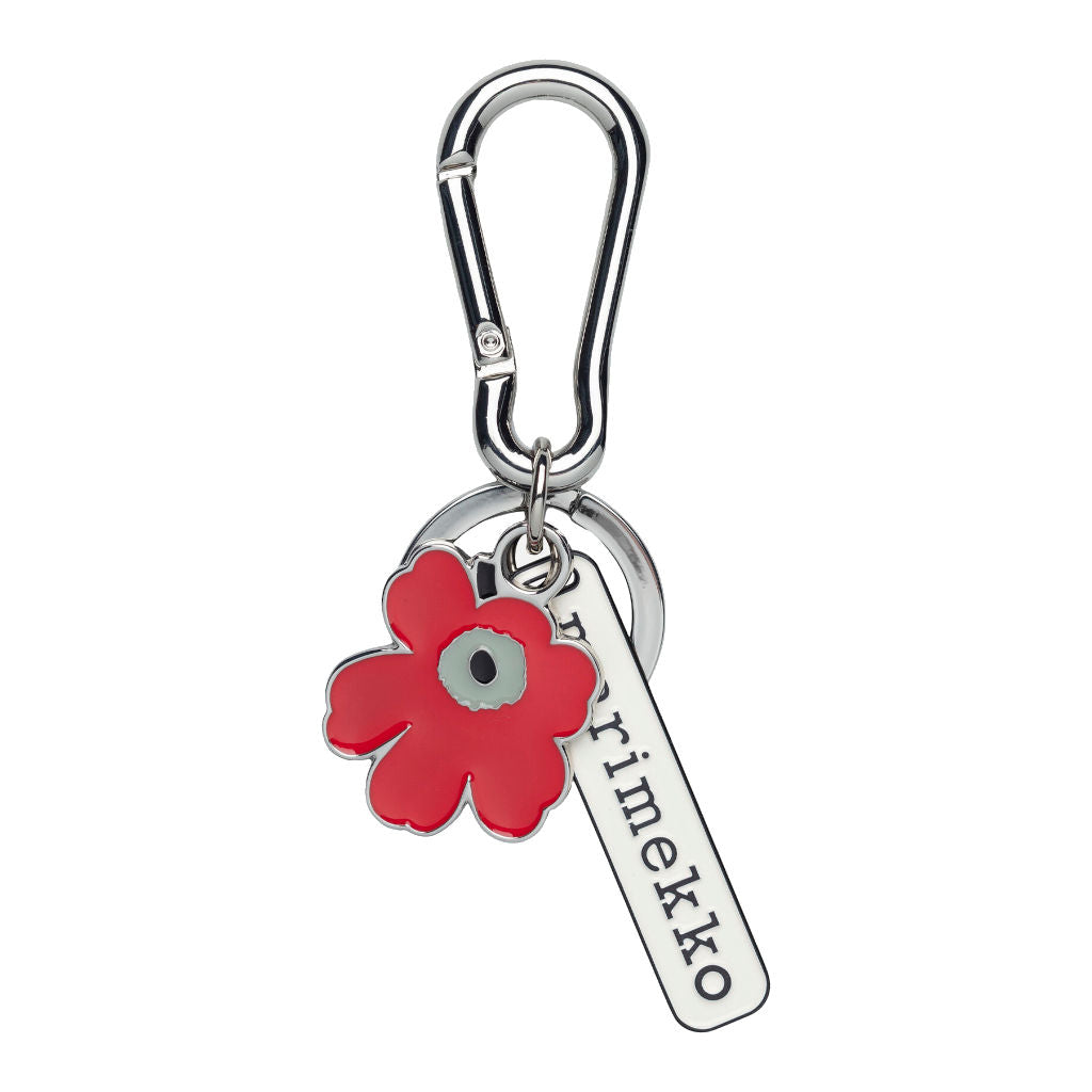 Obesek za ključe Puhallus II Unikko rdeč Marimekko