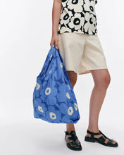 Naložite sliko v pregledovalnik galerije, Nakupovalna vrečka za večkratno uporabo Smartbag Unikko modra Marimekko
