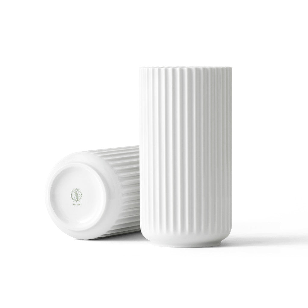 Vaza Lyngby 20,5 cm porcelan bela Lyngby Porcelaen