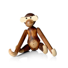 Naložite sliko v pregledovalnik galerije, Lesena dekorativna figura MONKEY mala teak/limba KAY BOJESEN
