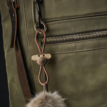 Naložite sliko v pregledovalnik galerije, Obesek za ključe MONKEY zlata/naravna KAY BOJESEN
