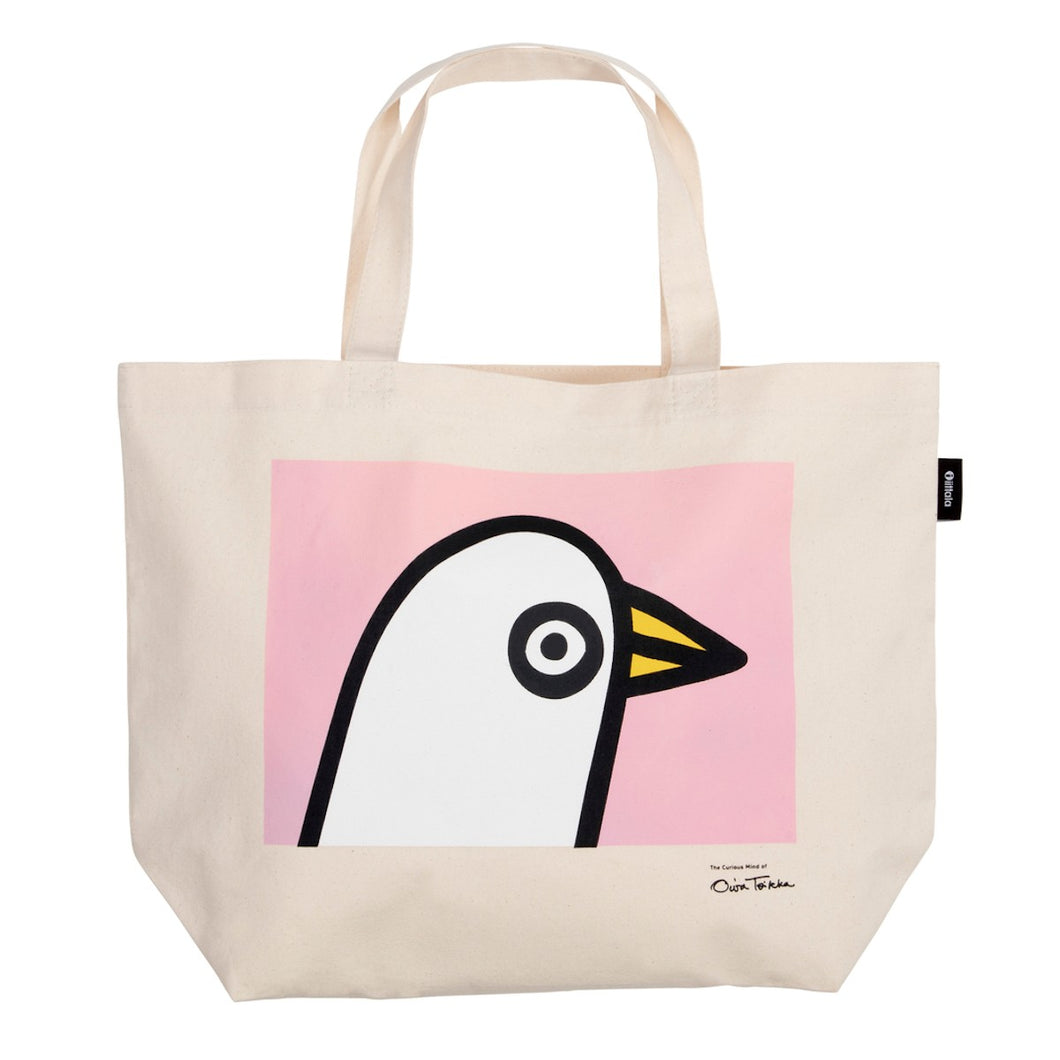 Platnena torba Birdie roza Iittala Oiva Toikka Collection