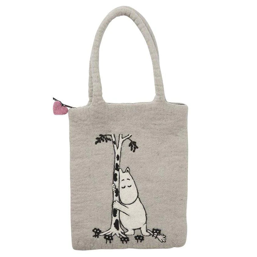 Torba iz volnenega filca Moomin Tree Hug siva Klippan