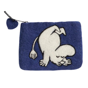 Denarnica iz volnenega filca Moomin Up&Down modra Klippan