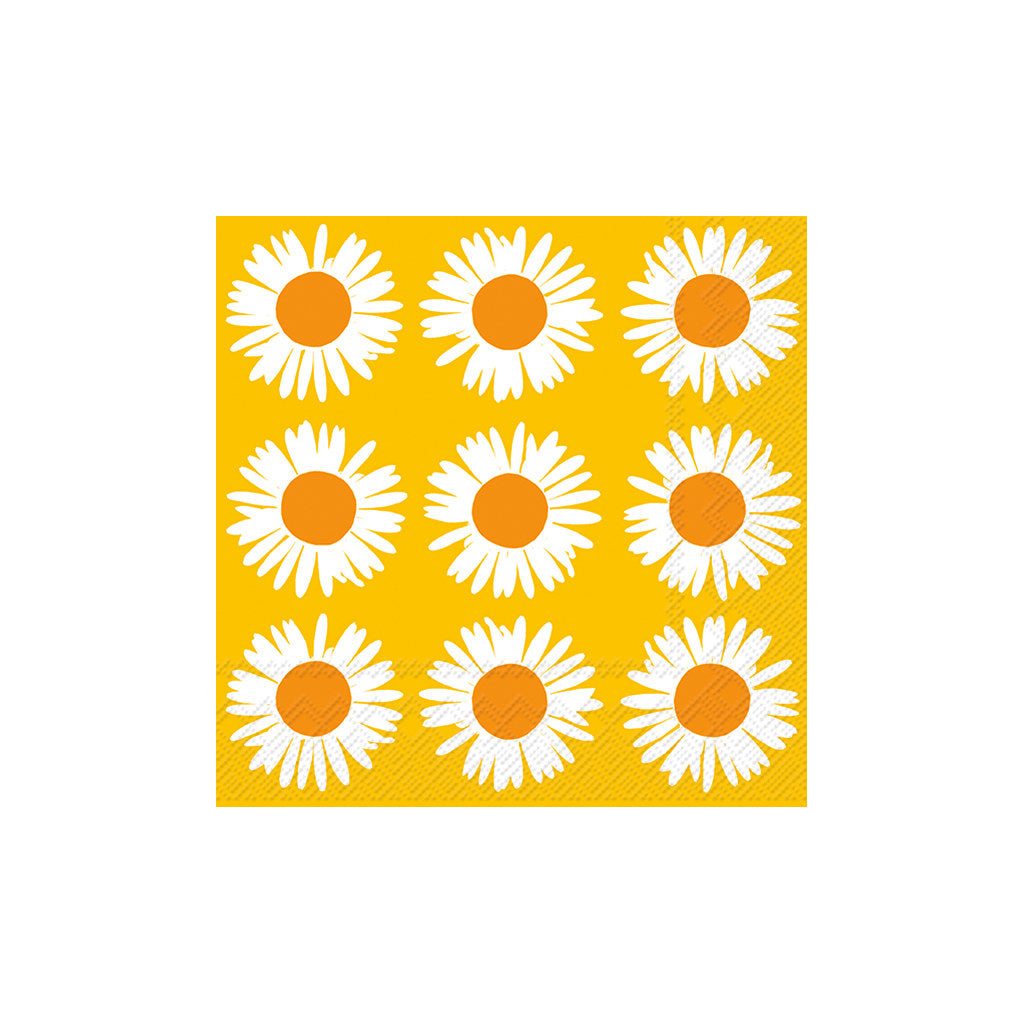 Papirnati prtički Auringonkukka rumena 25x25 cm Marimekko