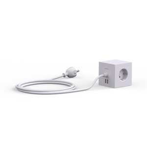 Električni razdelilec SQUARE 1 USB siv AVOLT