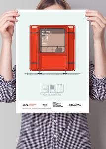 PRINT A3 KIOSK K67 rdeč JUS