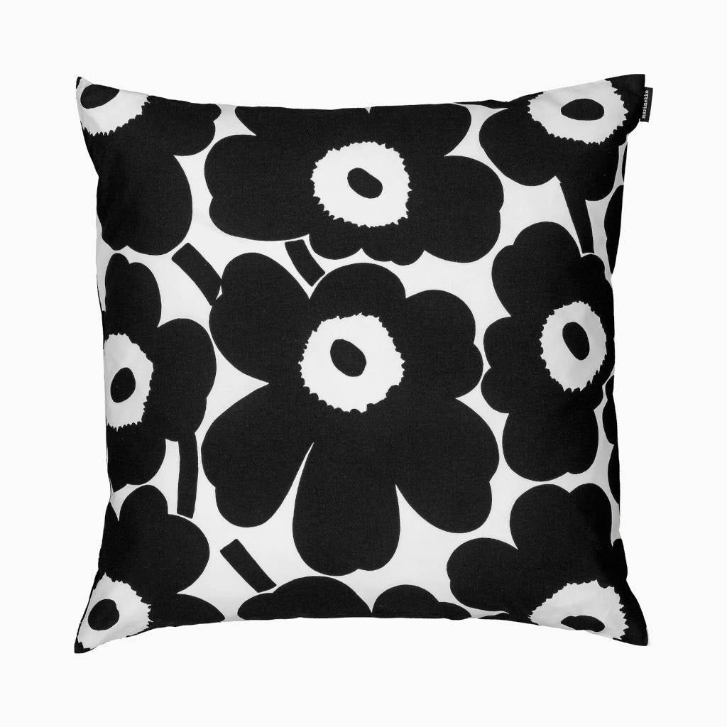 Prevleka za blazino Unikko črna Marimekko