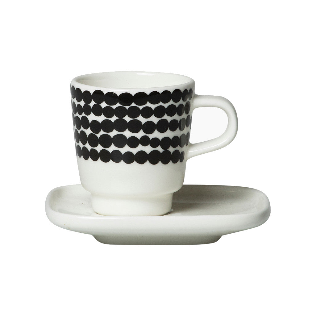 Espresso skodelica s krožnikom Oiva - Siirtolapuutarha Räsymatto Marimekko