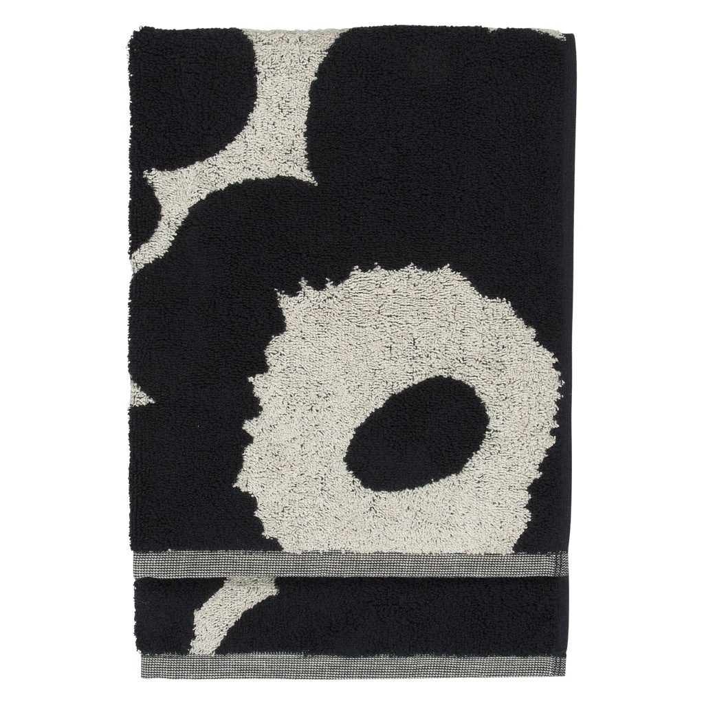 Brisača za roke in obraz Unikko temno modra Marimekko