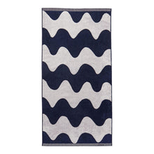 Naložite sliko v pregledovalnik galerije, Kopalna brisača Lokki temno modra Marimekko

