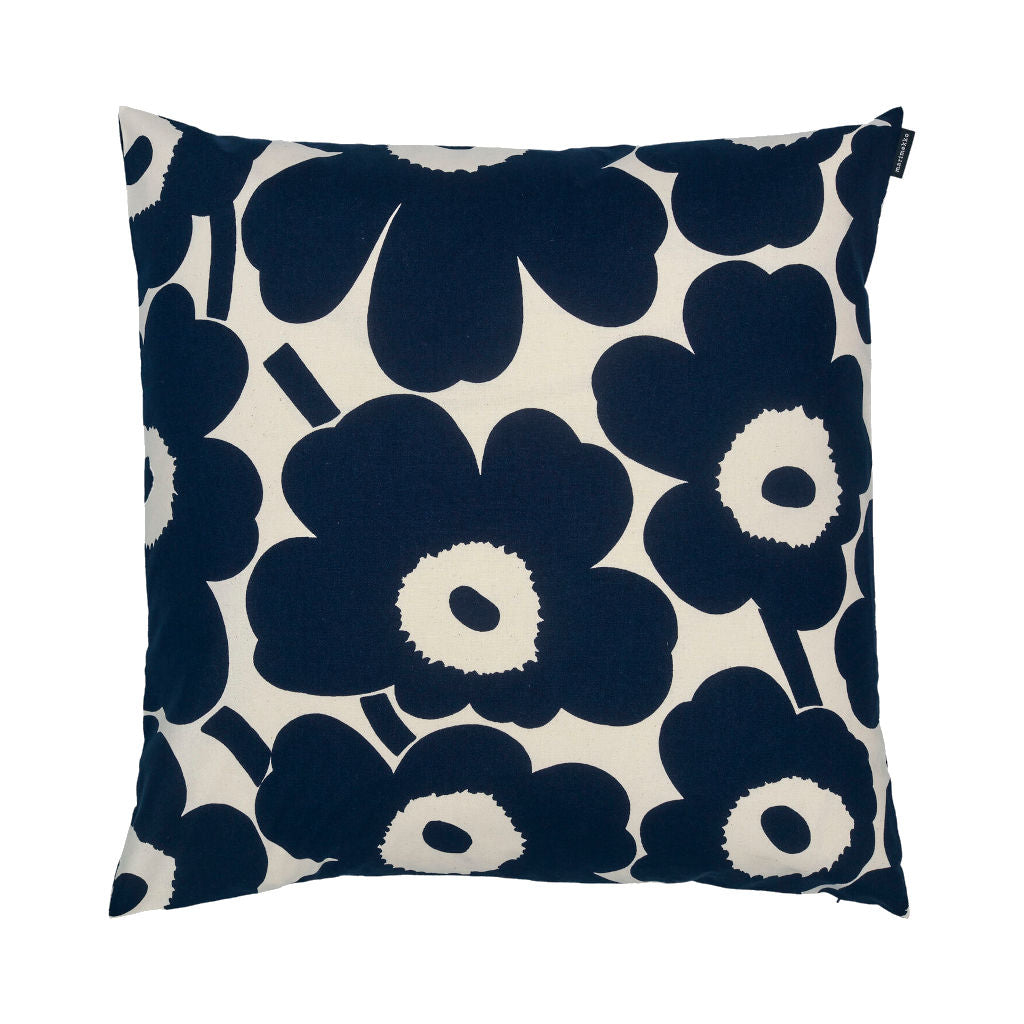 Prevleka za blazino Pieni Unikko temno modra 50 x 50 cm Marimekko