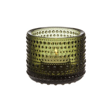 Naložite sliko v pregledovalnik galerije, Svečnik za čajno svečo Kastehelmi 64mm mah zelena Iittala
