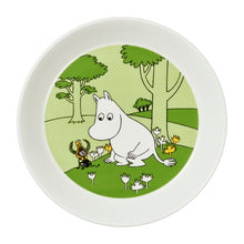 Naložite sliko v pregledovalnik galerije, Krožnik Moomintroll grassgreen 19cm MOOMINbyARABIA
