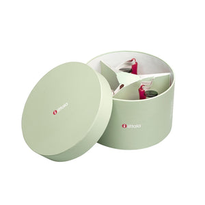 Set 3 okraskov steklena jabolka rdeča Iittala